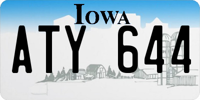 IA license plate ATY644