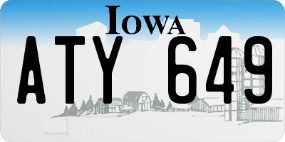 IA license plate ATY649