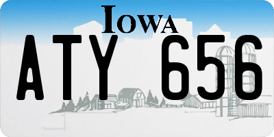 IA license plate ATY656