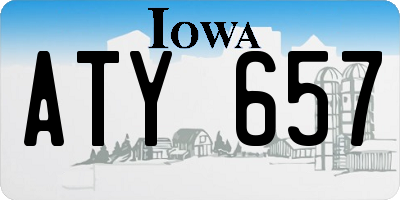 IA license plate ATY657