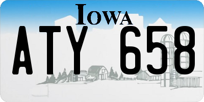 IA license plate ATY658