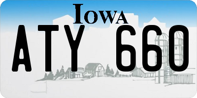 IA license plate ATY660
