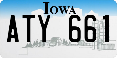 IA license plate ATY661