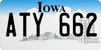 IA license plate ATY662