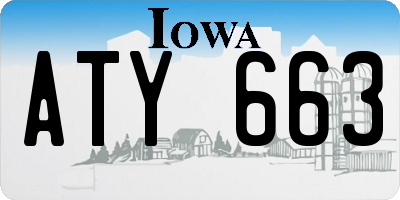 IA license plate ATY663