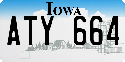 IA license plate ATY664