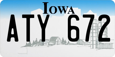 IA license plate ATY672