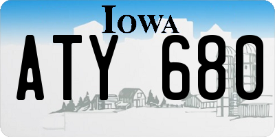 IA license plate ATY680