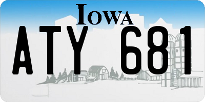IA license plate ATY681