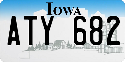 IA license plate ATY682