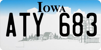 IA license plate ATY683