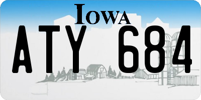 IA license plate ATY684
