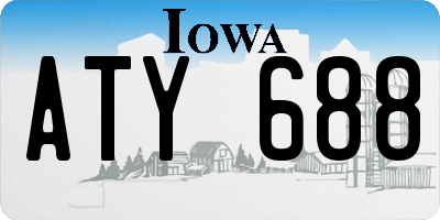 IA license plate ATY688