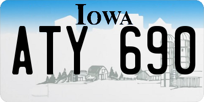 IA license plate ATY690