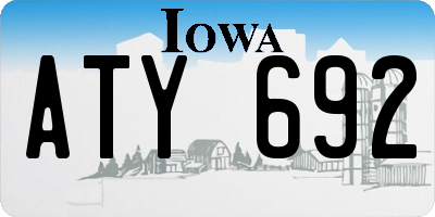 IA license plate ATY692
