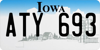 IA license plate ATY693