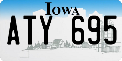 IA license plate ATY695