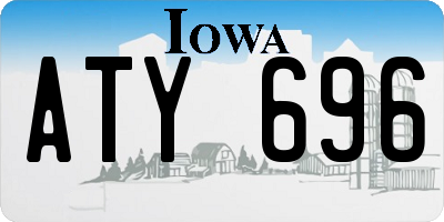 IA license plate ATY696