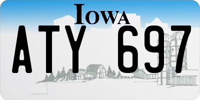 IA license plate ATY697