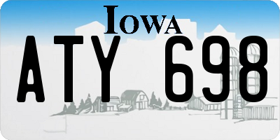 IA license plate ATY698