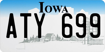 IA license plate ATY699