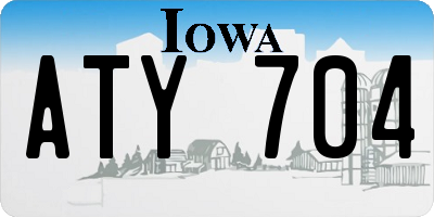 IA license plate ATY704