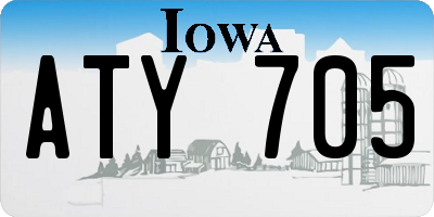IA license plate ATY705