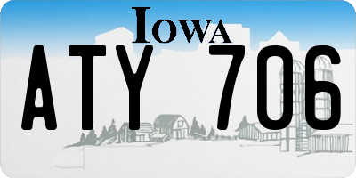 IA license plate ATY706