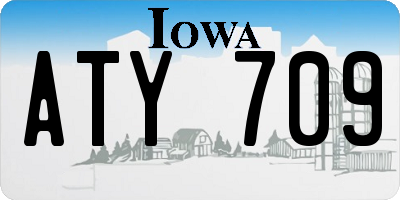 IA license plate ATY709