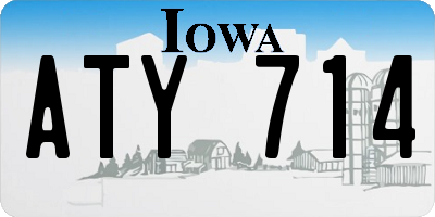 IA license plate ATY714