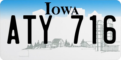 IA license plate ATY716
