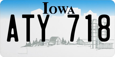 IA license plate ATY718