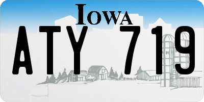 IA license plate ATY719