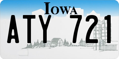 IA license plate ATY721