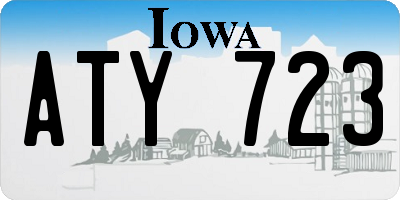 IA license plate ATY723