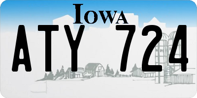 IA license plate ATY724