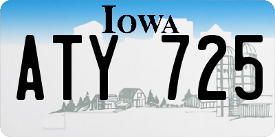 IA license plate ATY725