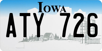 IA license plate ATY726