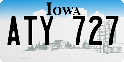 IA license plate ATY727