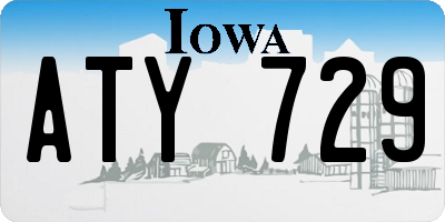 IA license plate ATY729