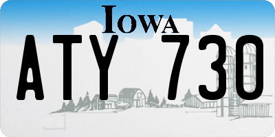 IA license plate ATY730