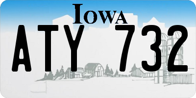 IA license plate ATY732