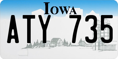 IA license plate ATY735