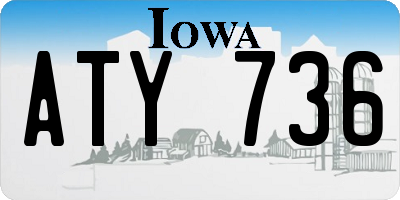 IA license plate ATY736