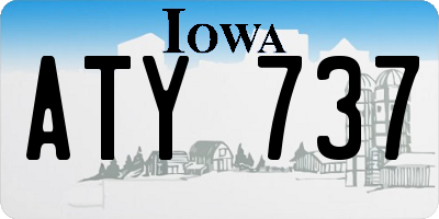 IA license plate ATY737