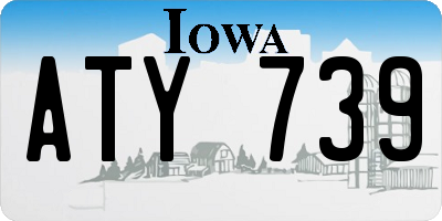 IA license plate ATY739