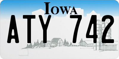 IA license plate ATY742