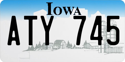 IA license plate ATY745