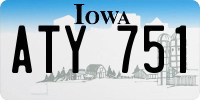 IA license plate ATY751
