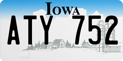 IA license plate ATY752
